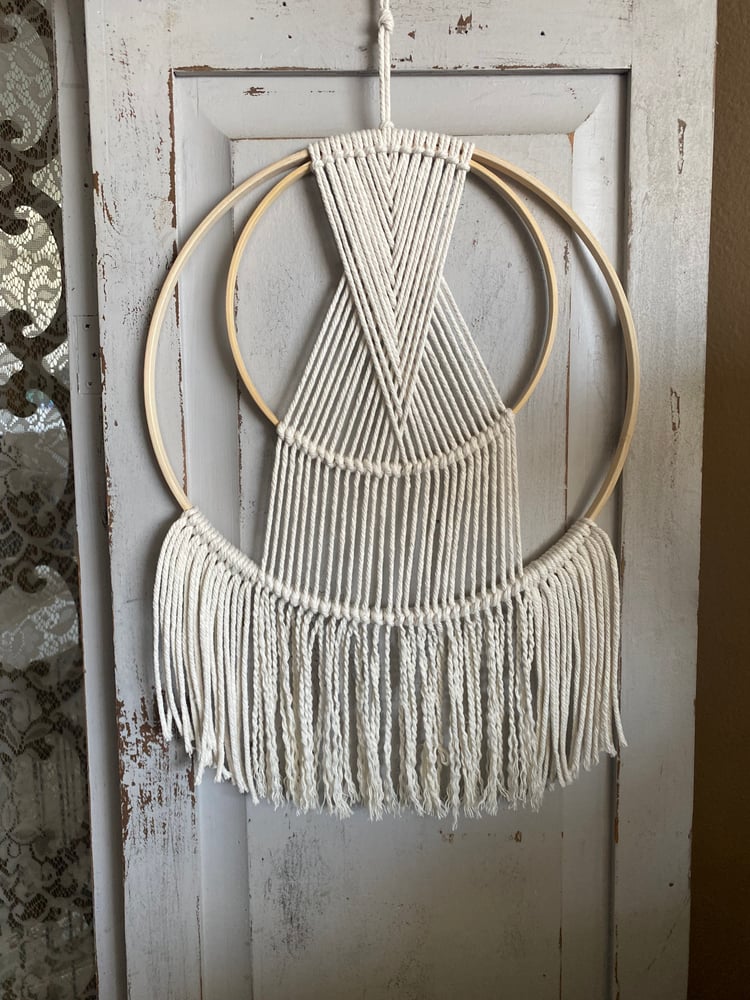 Image of Macrame hoops