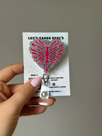 Pink heart rib cage 