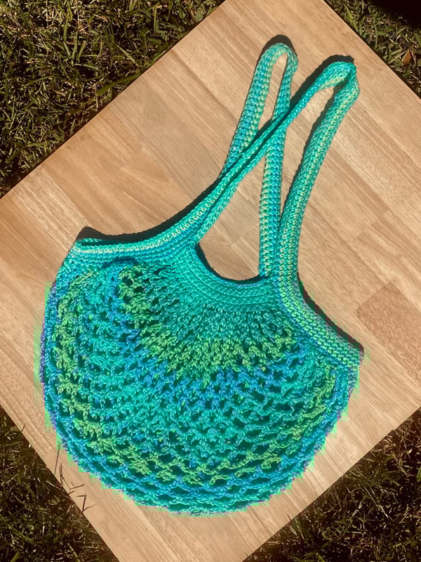 Image of Mesh market bag (kelp)