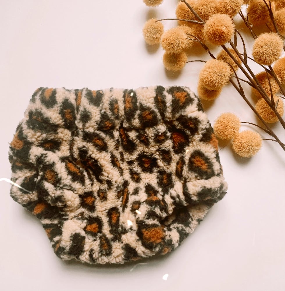 Image of Leopard Sherpa Bloomer