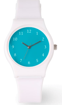 Image 2 of Women's watch (white with teal blue face)