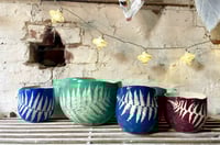 Image 4 of Small Pinched Planter - Jeans blue