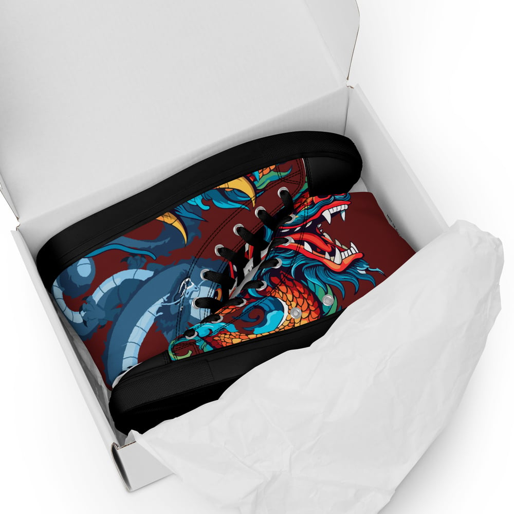 ZEN EXP - “Double dragon” Men’s high top canvas shoes