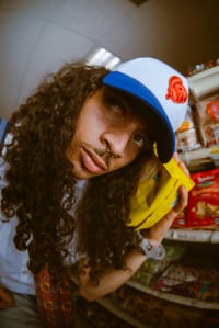 Image 1 of Blue - White LS Heart SnapBack 