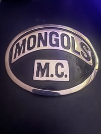 Image 2 of MONGOLS MC TOP ROCKER BUCKLE