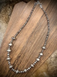 Image 2 of Mercury Dime & Sterling Pearls Necklace - MADE TO ORDER