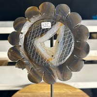 Image 3 of Druzy Agate Sunflower On Stand (32C)