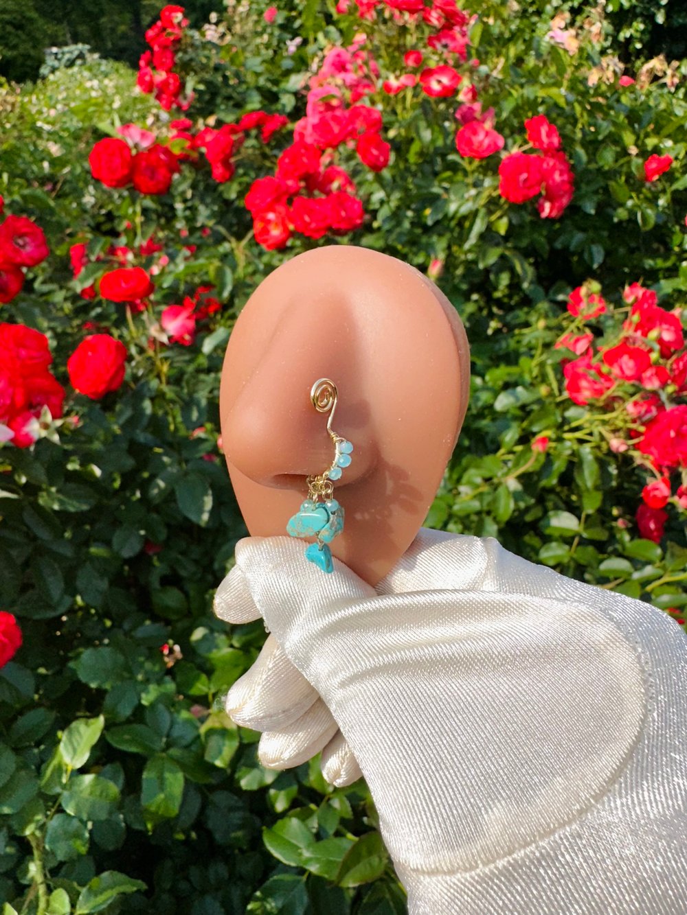 Image of Beaded Dangle Nose Cuffs