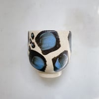 Image 3 of thrown Leopard cup - babyblue