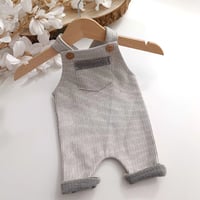 Image 1 of Newborn boys romper Dylan | stripes