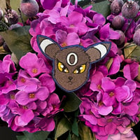 Image 1 of V.2. Shiny Umbreon 100% embroidery patch, 4 inch