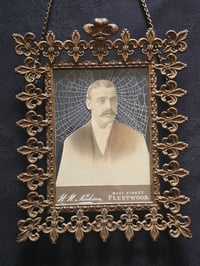 Image 3 of Statement - Victorian photocard With Preserved Web in antique frame a