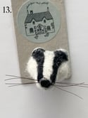 Needle Felt animal brooches