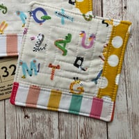 Image 2 of “Animal ABC’s” Scrappy Quilted Coaster