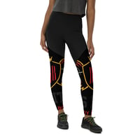Image 3 of Black BOSSFITTED Sports Leggings