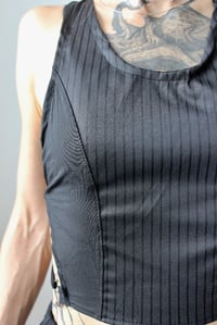 Image 4 of MALA top, grey striped