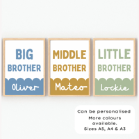 Image 1 of Brother Scallop Personalised Print 