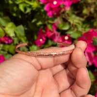 Image 6 of Solid Copper Cuff/Bangle (Individual, Set of 3 or Set of 5)