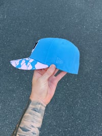 Image 5 of PINK BRIM COTTON CANDY CHICAGO CUBS CUSTOM FITTED CAP