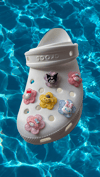 Hello Kitty & Friends Flower Croc Charms 5PCS (CLEAR) 