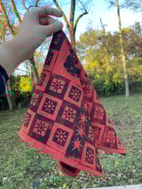 Image 3 of Red Patchwork Bandana