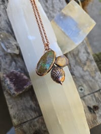 Image 1 of Electroformed Swamp Chestnut Oak acorn necklace 05