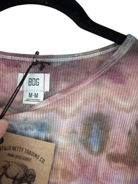 Image 5 of ♻️ UPCYCLED M BDG Crop Tee in Moody Watercolor Ice Dye
