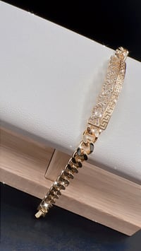 Image 2 of GOLD INFINITY DIAMOND BRACELET 