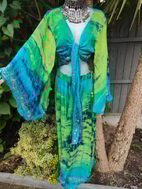 Image 1 of Athena Maxi Skirt /Top Set - goes upto waist 40 inches and pulls in tiny size