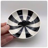 Image 2 of Striped Bat Ceramic Trinket Dish