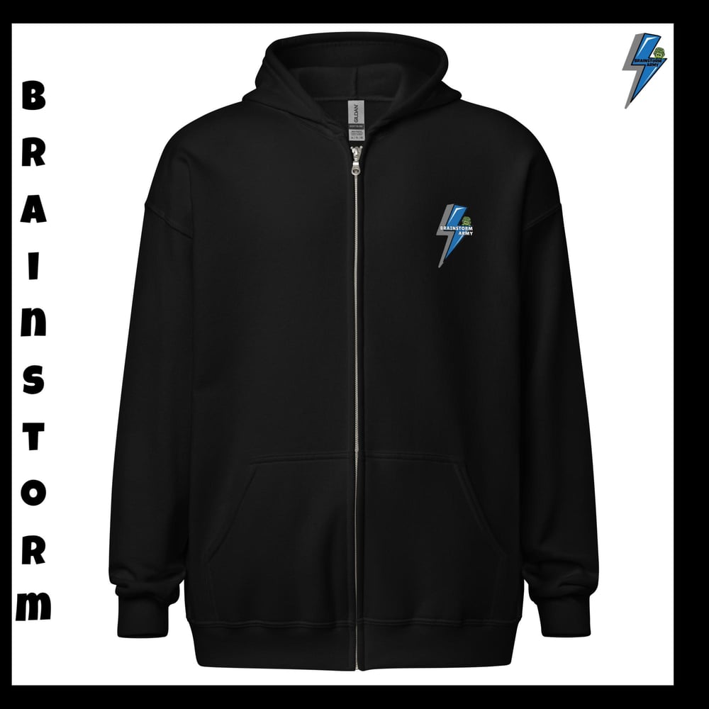 Brainstorm Army heavy blend zip hoodie