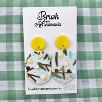 Image 4 of White Flowering Eucalyptus Earrings