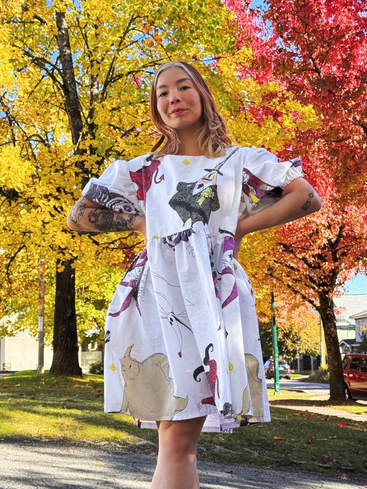 Image of Puff Sleeve Dress — Halloween 