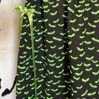 Image 3 of green/Black Bat ribbonskirt