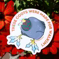 Image 2 of Coot Feet 3” Sticker