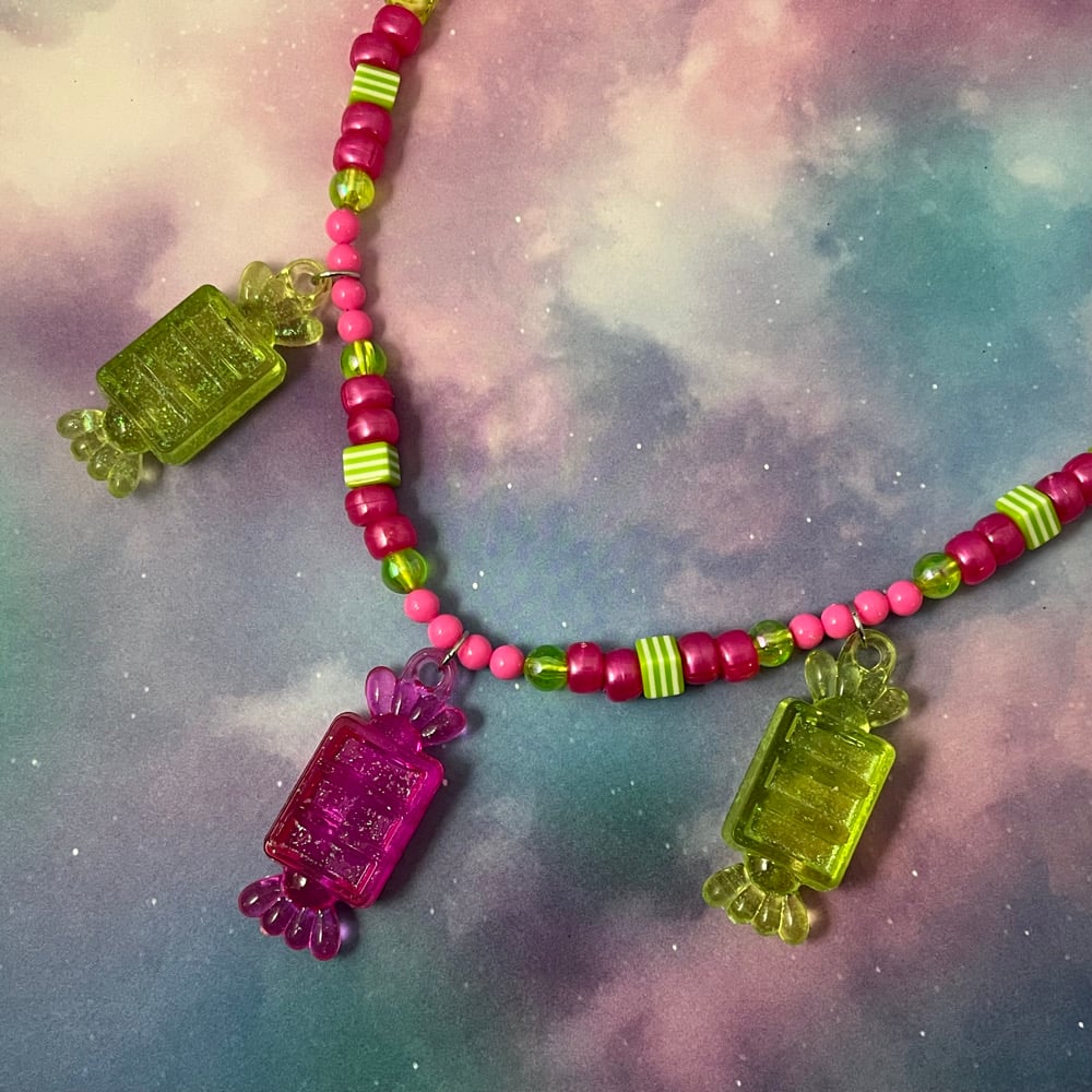Image of Triple Candy Kandi Necklace