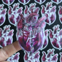 Image 4 of "fractured feelings” transparent artwork sticker