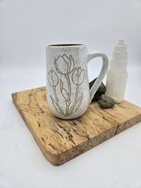 Image 3 of White Tulip Mug