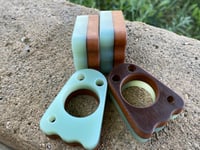 Thick jade g10 and vintage micarta 