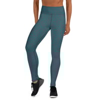 Image 2 of Blue Leo Yoga Leggins