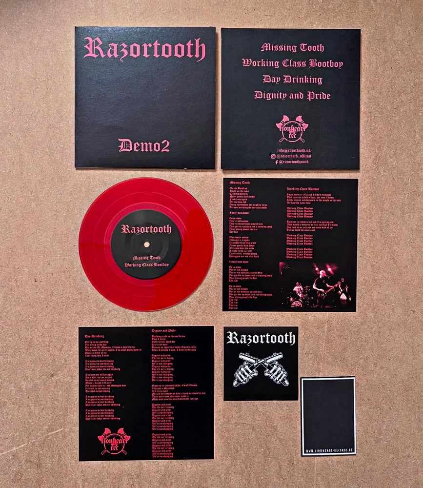 RAZORTOOTH - Demo Two 7" red wax (220 made)