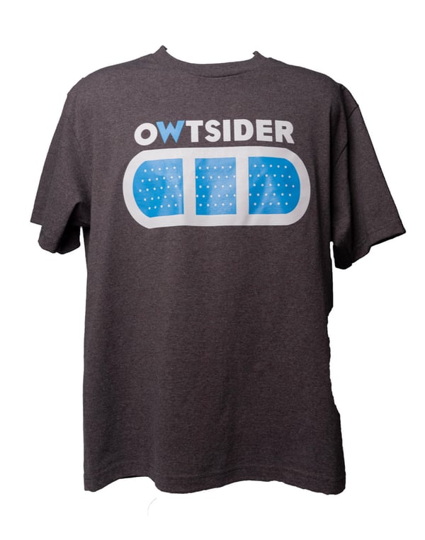 Image of "OG"tee  grey (powder blue/white)