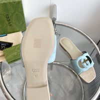 Image 8 of GG Color Block Suede Slides