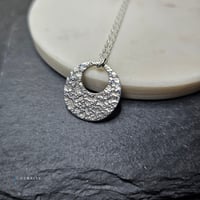 Image 1 of Dusty retro fine silver pendant necklace