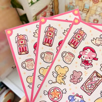 Image 3 of Cowcaptor Sakura Sticker Sheet