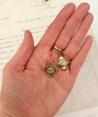 Image 3 of Small Sleeping Faces Earrings 