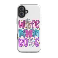 Image 13 of MagSafe® tough case for iPhone®- Mom Wife Boss