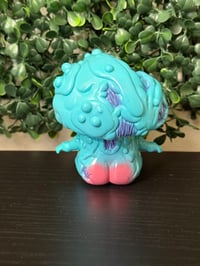 Image 2 of Thiccgusting “ Vapor Wave Blue” Sofubi figure Elixir Toys X Daikaijudarling collaboration 