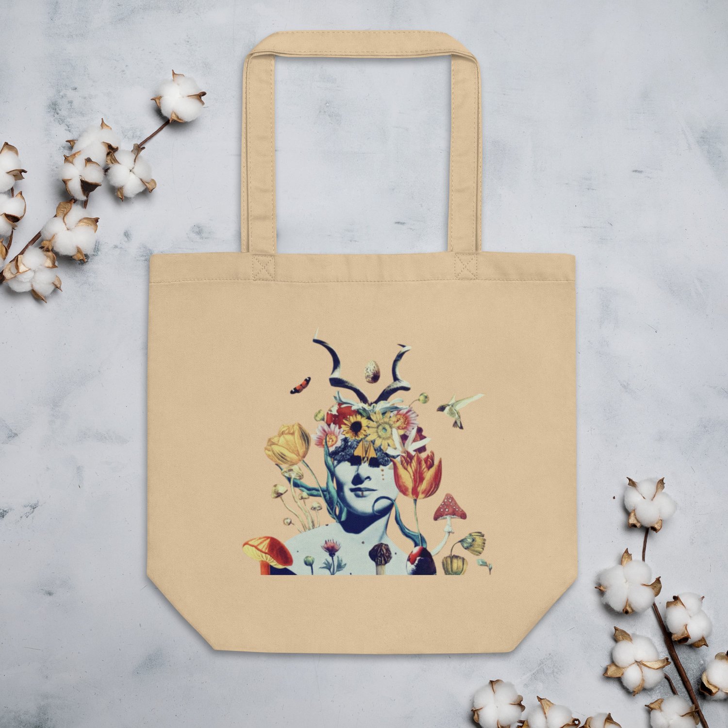 Image of She Dwells in the Garden of Earthy Delights - 100% Organic Cotton - Eco Tote Bag