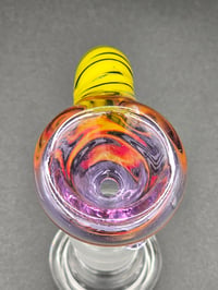 Image 8 of UV Reactive 14mm Slide With Horn 